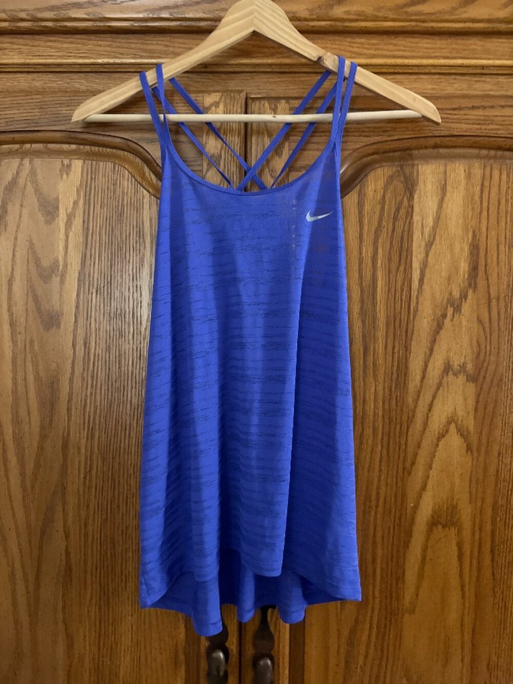 Nike DriFit Blue Strappy Athletic Tank Top